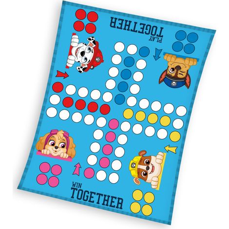 Manta infantil de Paw Patrol, color coral, suave, de 130 x 170 cm, con diseño de juego de quesos. (1/4)