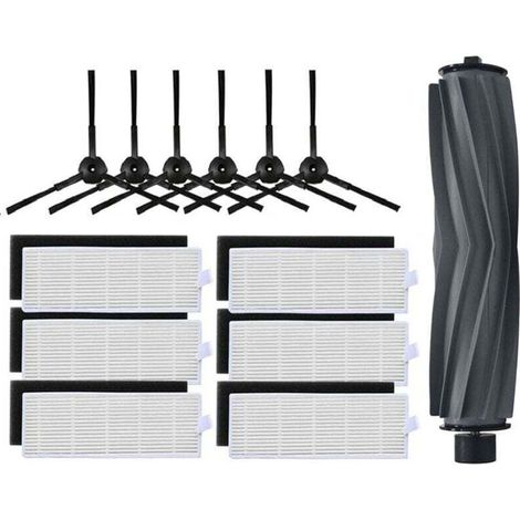 Kit Accessoires Robot Aspirateur Brosse Latérale Filtre HEPA Compatible Modèles 950 680 870 (1/4)