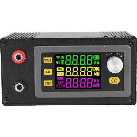 Alimentation CC régulée, affichage numérique, compacte, entrée 12-72 V, sortie 65 V 6 A, tension réglable. (1/5)