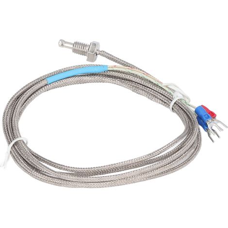 Sonde thermocouple PT100 à visser M8, transmetteur industriel de température -200 à 450°C, capteur à vis, mesure précise pour machines et équipements. (1/5)