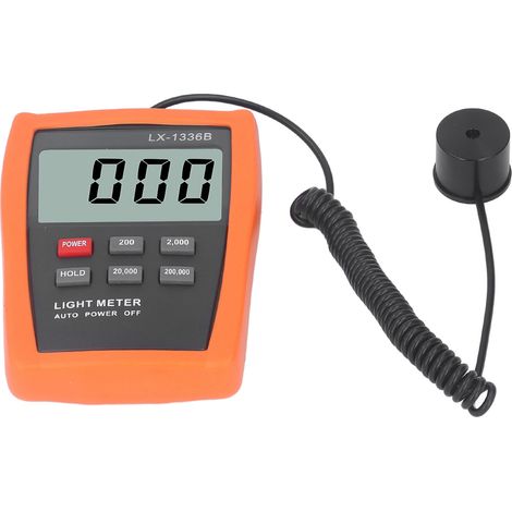Luxmètre numérique à écran LCD avec extinction automatique, photomètre de luminosité portable, mesure d'éclairement précise, arrêt auto, instrument de mesure de lumière. (1/5)