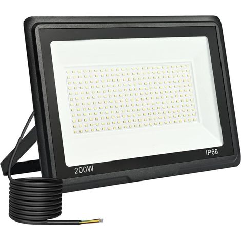 Ineasicer – 200 W 20000 lm LED-Außenstrahler – 6000 K Kaltweißes Licht – IP66 Wasserdicht für Gärten, Garagen und Terrassen – 120° Abstrahlwinkel
