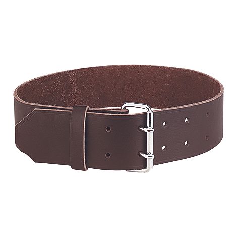 Collier en cuir havane 135 x 8 cm (1/2)