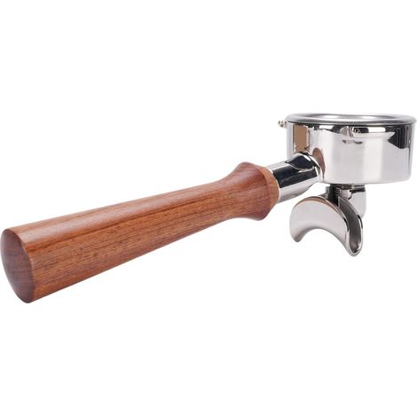 58mm Coffee Filter Holder, Double Spout with Stainless Steel Handle (1/5)