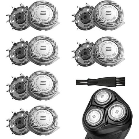 6-teiliges Set SH50/30 Scherköpfe, kompatibel mit Philips Serien 3000, 5000 und AT8xx/AT7xx/PT7xx. Scherköpfe mit Reinigungsbürste. Ersatzklingen für Philips. Rasierzubehör. (1/5)