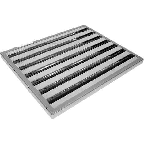 Filtro de láminas sin asas AllSpares apto para campanas extractoras de hostelería tipo B (500x400x25mm)