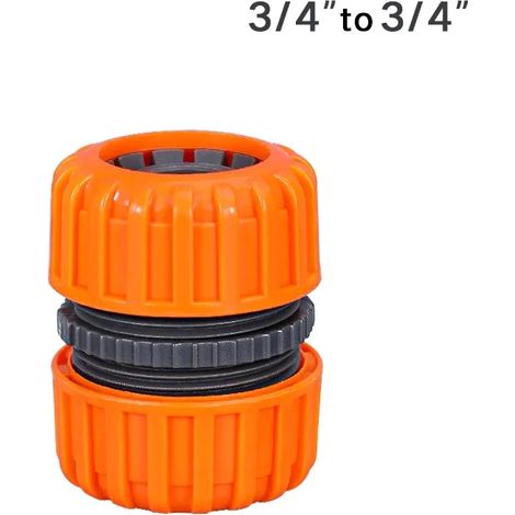 (1 pièce 6-6)1 raccord rapide en plastique pour tuyau d'arrosage 1/2" 3/4" 1 adaptateur/rallonge de raccord double mâle pour tuyau (1/5)