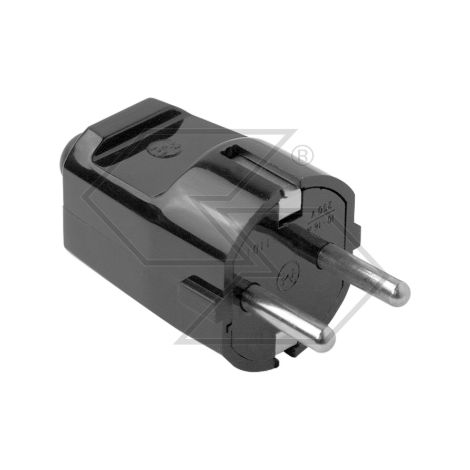 Stecker 2-polig + Erde 16A 220V SCHUKO