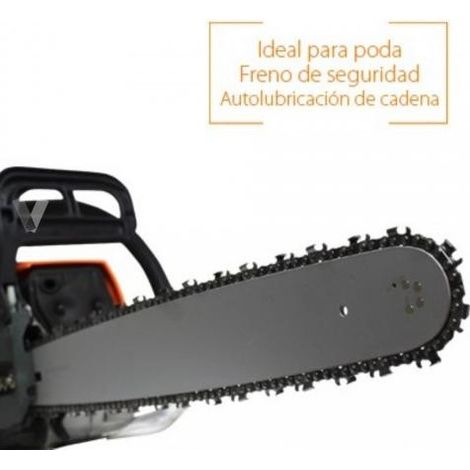MOTOSIERRA DE GASOLINA POTENTE DE 52CC DE 50 CM ESPADA NUEVA Y ARRANQUE ELECTRONICO FACIL "CDI"