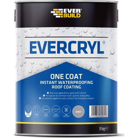 Everbuild Sika EVERCRYL® One Coat Grey 5kg EVBEVCRYL5GR (1/3)
