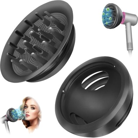 Diffuseur Compatible avec Sèche-Cheveux Dyson - Embout de Coiffage Magnétique pour HD15, HD03, HD01, HD04, HD07, HD08