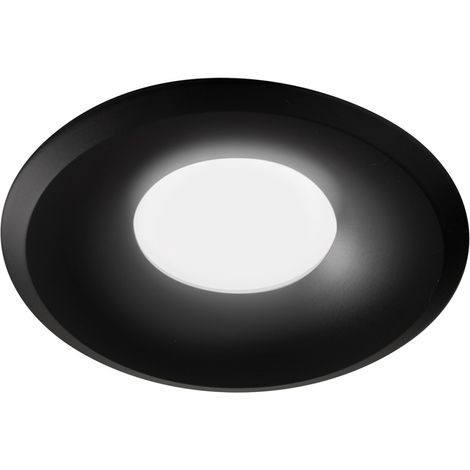 Spot encastrable gea led noir gfa1151 gu10 led ip20 plafonnier rond en aluminium (1/4)