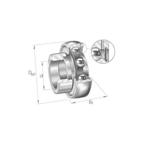 Roulement de palier GRA112-NPP-B-AS2-V-FA106-INA