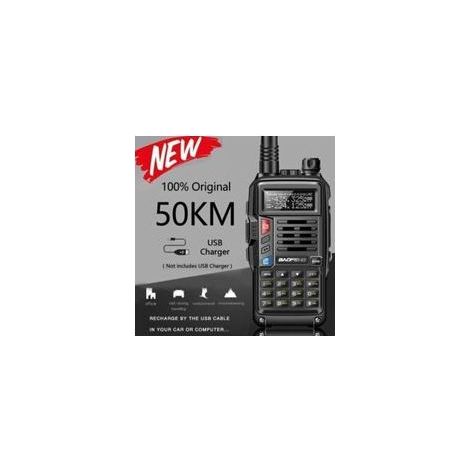 81f6f4 2021 NOUVEAU UV-S9 Plus Puissant Talkie-walkie Radio Émetteur-Récepteur 10W 50 KM Longue Portée Portable Pour black Euro -X (1/4)