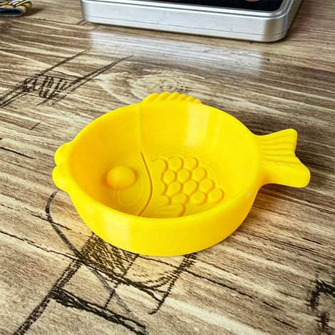 New 3D printed pet cat food bowl, creative and cute, suitable for both cats and dogs, desktop ornament, adorable storage tray. (1/4)