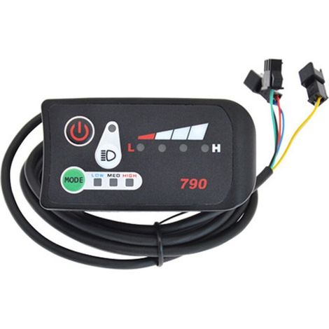 Panneau de commande léger 36 V pour vélo électrique avec affichage de vitesse constante (1/5)