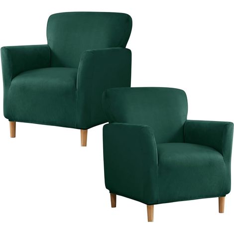 Lot de 1 ou 2 housses fauteuil cabriolet, extensibles, amovibles, coloris variable