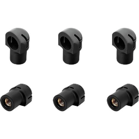 Embouts pour Vérin à Gaz M6, Lot de 6 Raccords à Filetage Femelle pour Tête à Bille 10,5 mm, Adaptateurs de Remplacement pour Coffre, Capot, Camping-Car et Bateau (1/5)