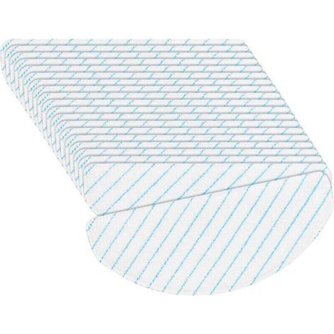 50 PièCes Tampons de Chiffons Vadrouille Solides Jetables pour OZMO T8 Max T9 + D'Aspirateur (1/4)