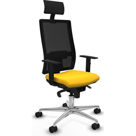 Sedia ufficio piqueras y crespo Horna nero rete confortevole