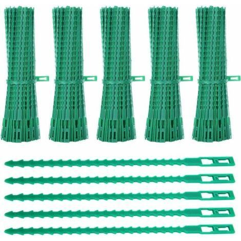 CCYKXA 500 Pack Plant Ties, 17cm Adjustable Garden Ties, Flexible Plastic Garden Ties, Garden Cable Tomato Ties to Help Support Plants (1/5)