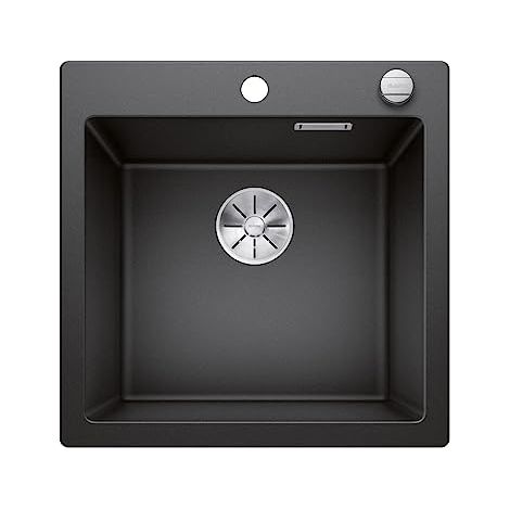 Blanco 523676 PLEON 5 SILGRANIT PuraDur con comando a scatto per aquiloni, antracite, 50 cm Unterschrank (1/4)