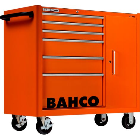 CARRO CLASSIC 40 6 CAJONES ARMARIO LATERAL NARANJA - BAHCO