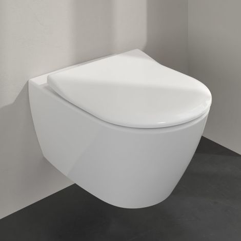 Villeroy & Boch Taro WC und WC-Sitz SlimSeat mit Absenkautomatik (1/5)