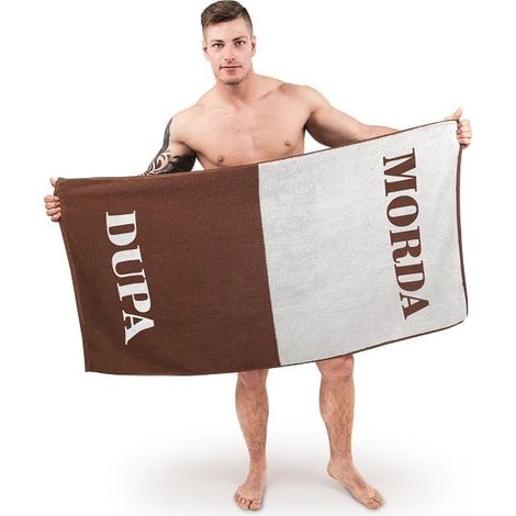 Asciugamano da bagno Face-Ass 100% COTONE, regalo per il fidanzato o l'amico (1/4)