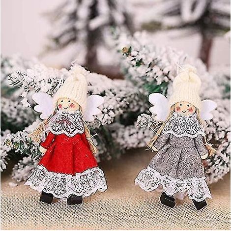 Poupée ornementale de Noël, ange suspendu de Noël, pendentif poupée ange élan, poupée ornementale pour sapin de Noël (1/5)