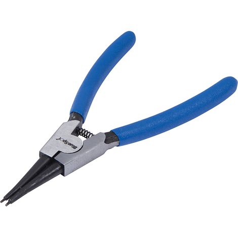 Bluespot External Straight Tip Circlip Pliers 150 mm (6 in), Chrome Vanadium, Cushioned Handles (1/2)