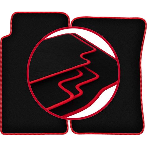 CARLUX-RED Autofußmatten für: Mazda MX-5 I Cabrio (1989-1998) (1/5)