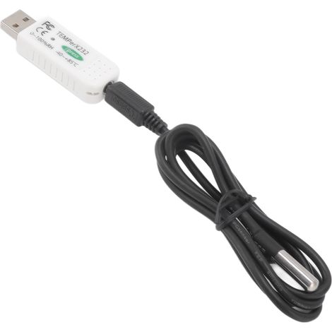 Enregistreur de données de température et d'humidité pour ordinateur USB avec alarme, pour la surveillance environnementale (1/5)