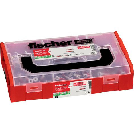 Fischer 561472 FIXtainer DuoPower / DuoSeal + S Boîte d'assortiment de chevilles 210 parties (1/5)