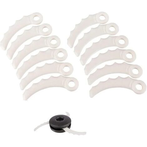 Lot de 12 lames de rechange en plastique pour coupe-bordures 198426-9 Makita (1/5)