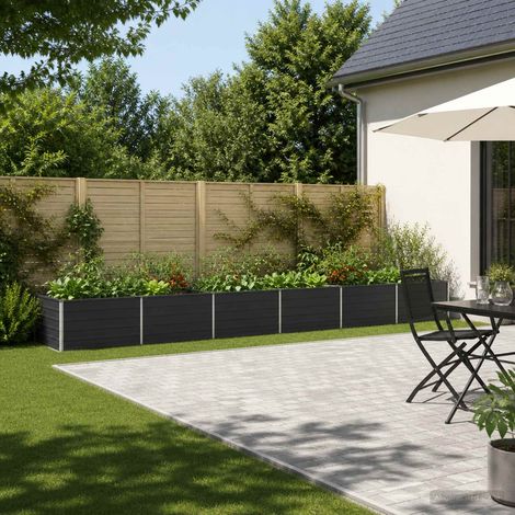 Jardin surélevé Anthracite 600 x 80 x 55 cm (1/5)