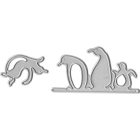 Pinguin-Metallstanzformen, Schablone, DIY-Scrapbooking-Album, Stempel, Papierkarten-Prägungen