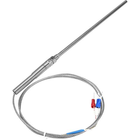 Fil de capteur de température pour thermocouple de type K à filetage M8, sonde de 150 mm, plage de mesure 0-400 °C (1 m) (1/5)