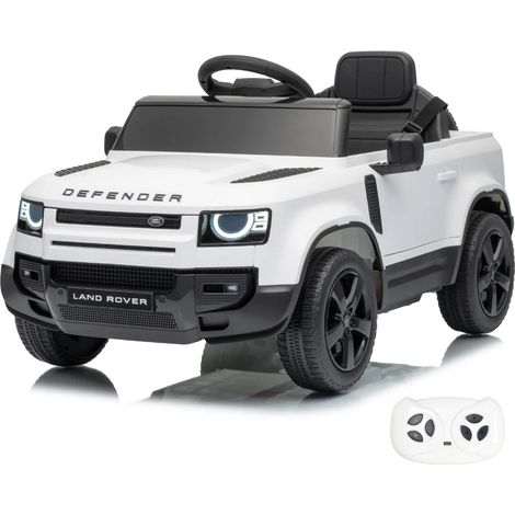 Land Rover Defender 90 Coche Eléctrico para Niños 12V 1 a 5 años - Vehículo a Batería con Mando a Distancia, Ruedas de EVA & Cinturón de Seguridad de 3 puntos - Vehículo para Niños con Reproductor de (1/5)