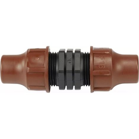 16mm Schlauchverbinder, PE Rohrverbinder, Tropfschlauch Verbinder