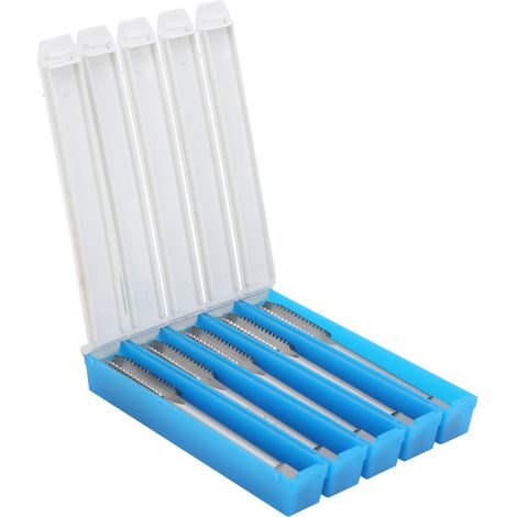 Lot de 5 tarauds M12 en acier rapide professionnel, pas de vis droit, accessoire de filetage. (1/5)