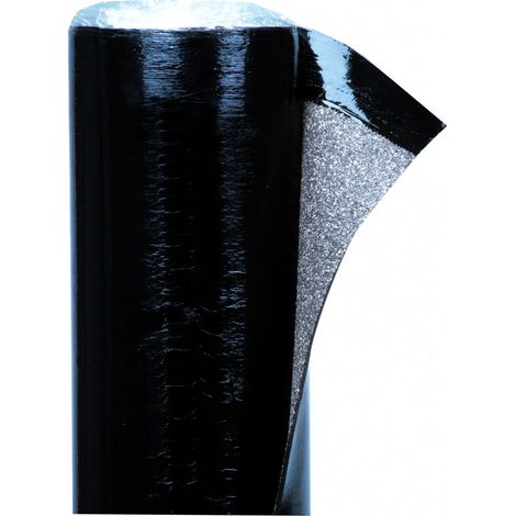 Soprema – Rouleau d'étanchéité SOPRAFIX AR Noir 6m x 1m – Membrane souple avec armature en verre – Homologué BRoof(t3) pour toitures jusqu'à 10°
