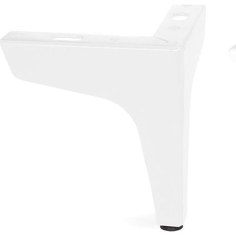 pata metálica modelo dyra h100-h120 acabado negro y blanco mate acabado blanco mate altura h120