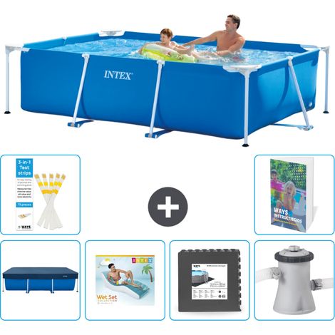 Rechteckiger Frame Pool - 260x160x65 cm - 7-teilig S49