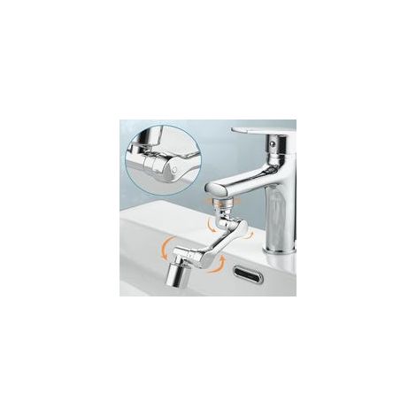 Ugello rotante universale a 1080° per rubinetto, doppia uscita, braccio robotico per lavello da cucina, aeratore per rubinetto, ugello schiumogeno, 1 pezzo (Questo prodotto include solo gli ugelli). -