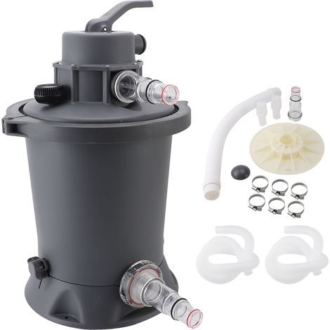 800 Gallon Sand Filter Pump, 60W AC Pool Cartridge for Pools from 1100L to 18100L (1/5)