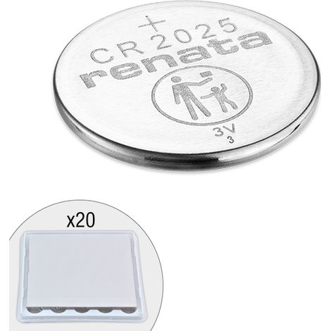 Renata / Swatch Group - Pile bouton lithium CR2025 RENATA 3V 165mAh