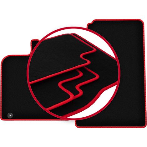 CARLUX-RED Autofußmatten für: Smart Fortwo II Fließheck (2007-2014) (1/5)