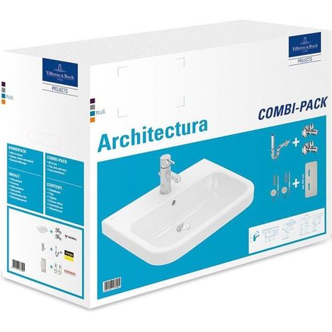 Villeroy & Boch Architectura Waschtisch Combi- Pack, 600x470mm, (1/4)