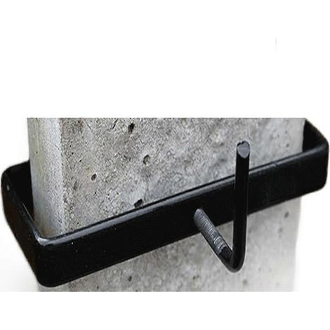 Support de fixation robuste pour poteau de clôture en béton de 4 pouces (1 pièce) (1/5)